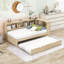 Lit plateforme avec rangement gigogne, ports USB et tablettes Postfield-1706079256