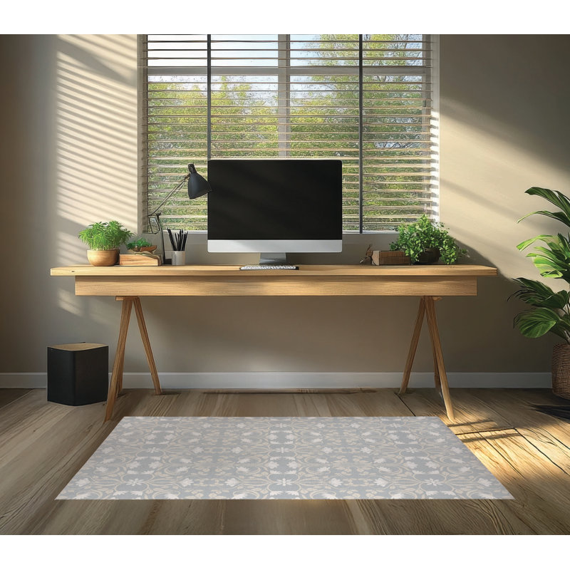 Tapis de bureau léger Savanah, L 48 po x P 72 po, Gris