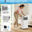 Climatiseur portatif GarveeHome 10000 BTU avec chauffage et climatisation, climatiseur écoénergétique et silencieux pour les bureaux américains, télécommande et installation facile, 150 à 250 pieds carrés