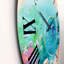 Horloge murale turquoise et spirale océanique avec poissons de récif corallien-60327418