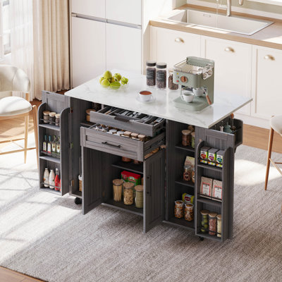 92 cm W Kitchen Island with Top