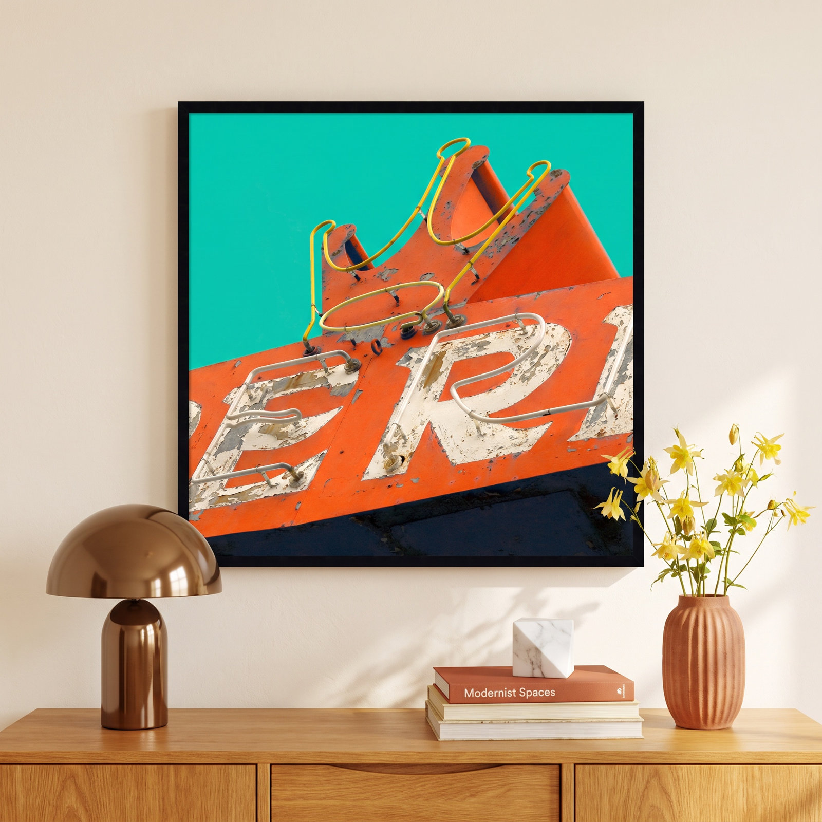 Eria Photo Print by Robert Cadloff, 34.25" H x 34.25" W x 0.88" D, Black
