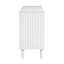 Buffet moderne de 58 pouces de large avec portes à motif ondulé, armoire de rangement de 32 po de hauteur avec tablettes réglables et poignées en métal, blanc-427520446