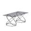 Table basse rectangulaire moderne en verre avec cadres en forme d'anneau-1053511772