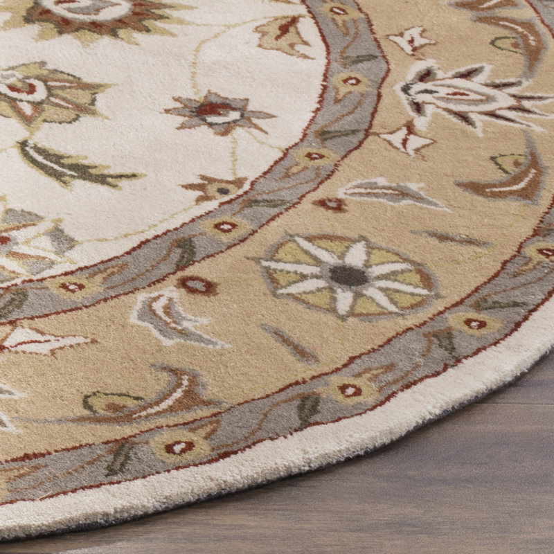 Brickhill Total Performance Hand Hooked Performance Oriental Rug, Round 6'