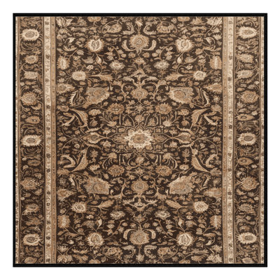 Tapis brun lavable à la machine