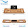 67" Streamline Drop-In Soaking Cast Iron Bathtub With Bamboo Tray