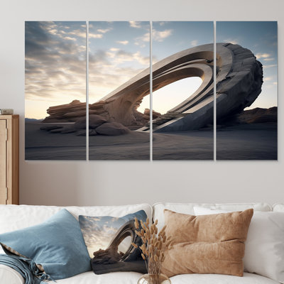 Art mural surréalisme surréalisme, «Space Canyon II», surréalisme