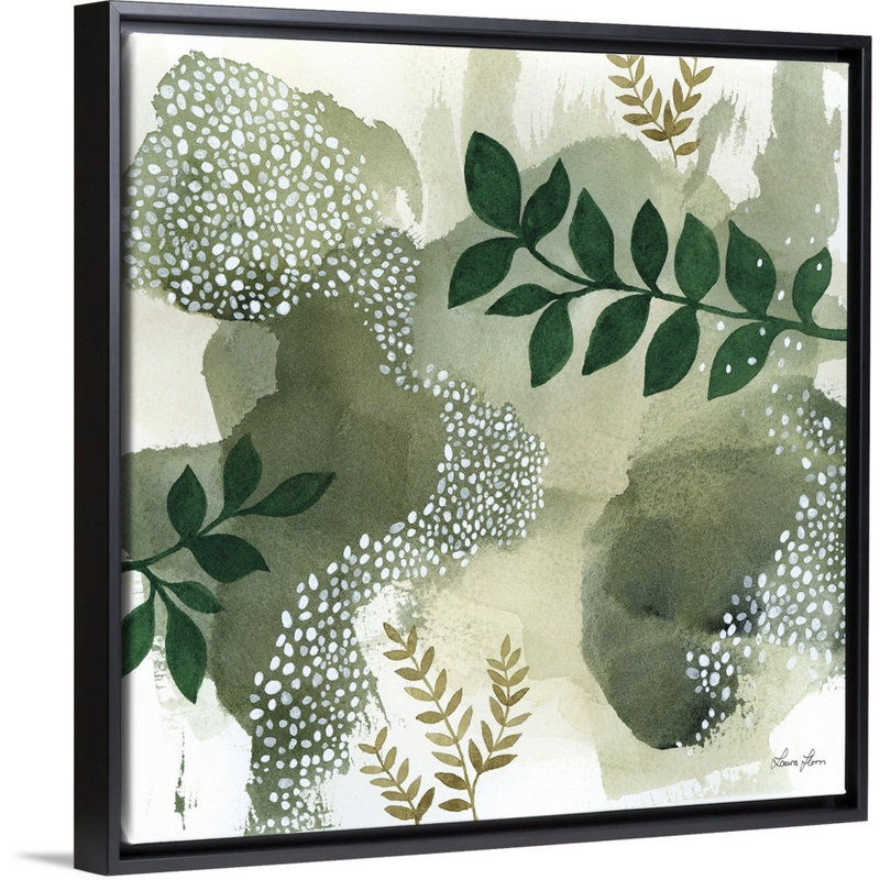 Art mural sur toile Woodland Walk IV, Toile encadrée noire, H 14 po x l 14 po
