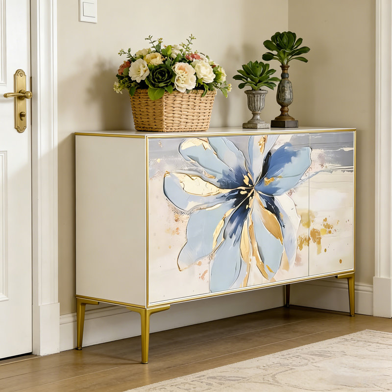 Armoire de rangement moderne à quatre portes à usages multiples