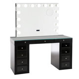Slaystation Pro 2.0 Tabletop With Vanity Mirror And 4 Drawer Units Bundle