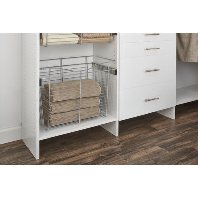 Panier de garde-robe l 24 po pour systèmes de garde-robe personnalisés
