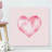 Margarida Blurry Heart Print on Wrapped Canvas-1543170932