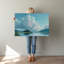 Art mural sur toile Fluffy Blue Clouds-22442347