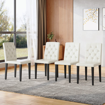 Ensemble de 4 chaises de salle à manger modernes