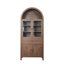 Armoire en forme de dôme, en noyer, faite de matériaux de haute qualité et de fabrication ancienne, avec un grand espace de rangement-999545204