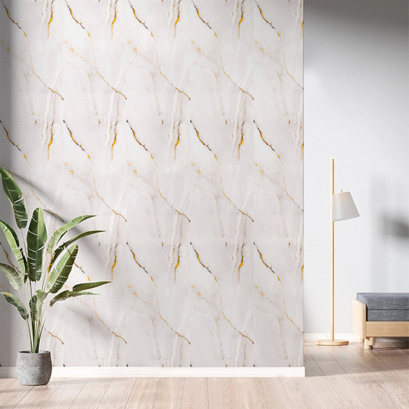 Marble Look Peel and Stick Wallpaper Oil-Proof Fire-Retardant Self-Adhesive Wall Panels