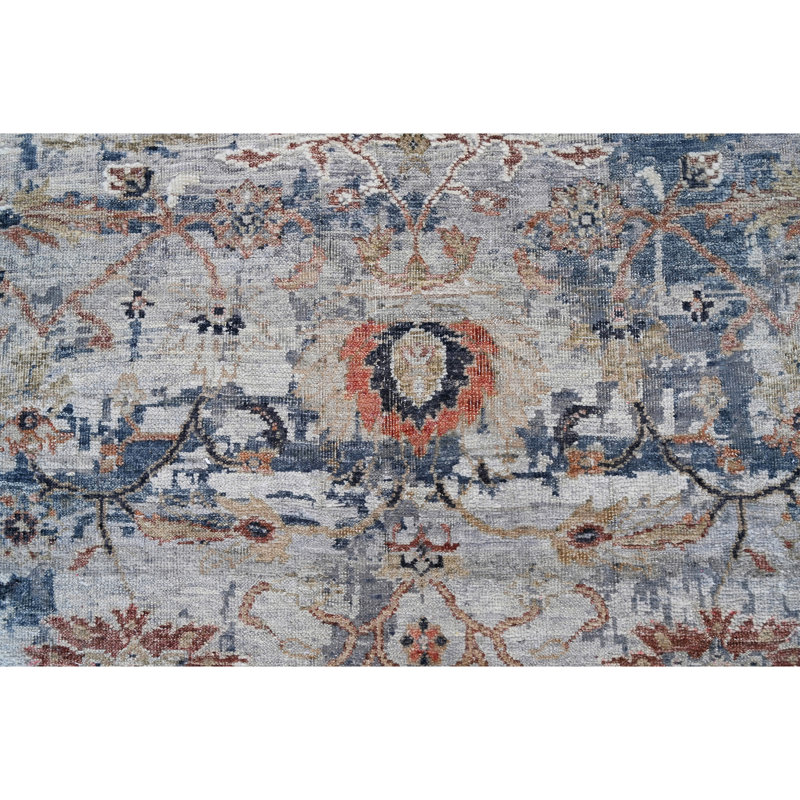 Hand Knotted Wool Oriental Indoor Rug, Rectangle 8' x 10'