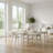Modern Dining Chairs Set of 2 with Ergonomic Support