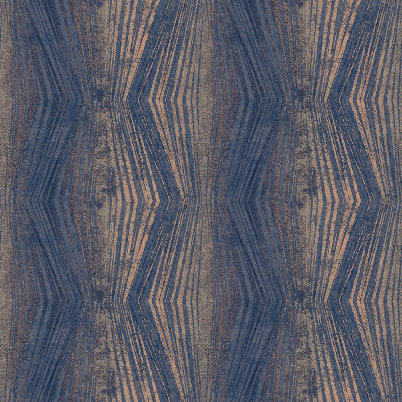 Boutique Vermeil Stripe Wallpaper, Blue