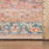 Valora Rust Medallion Pattern Machine Washable Flatweave Rug With Non-Slip Backing