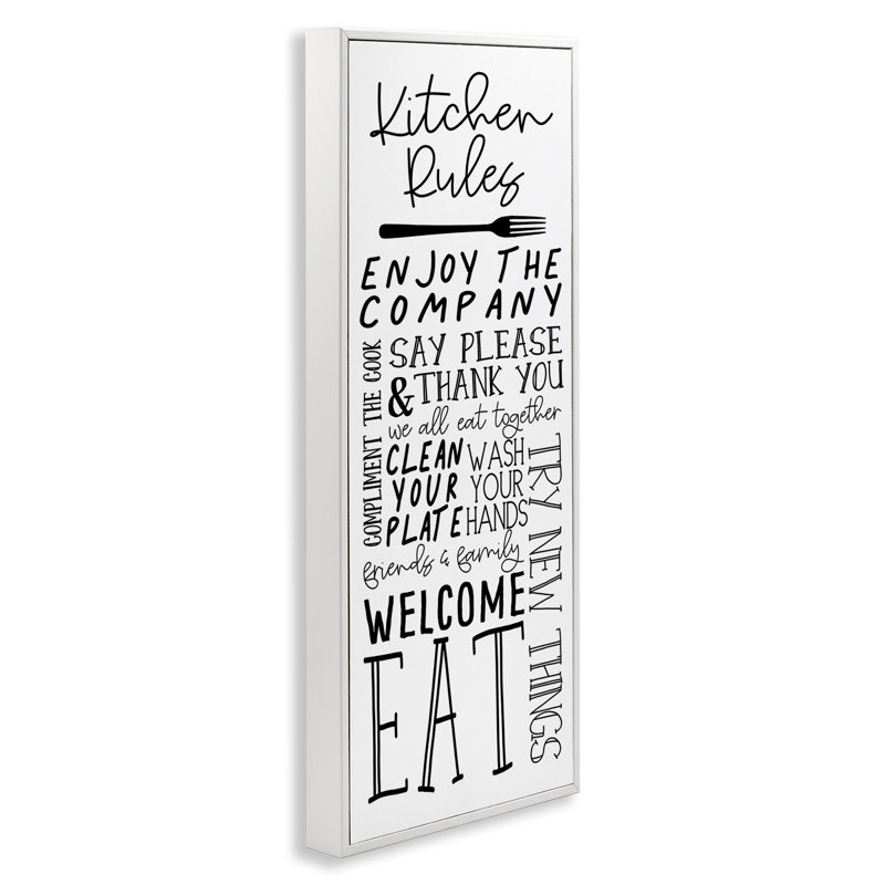 «Kitchen Rules», art de la giclée encadrée par Nicole DeCamp, H 30 po x l 13 po, Giclée encadrée blanc bord de mer