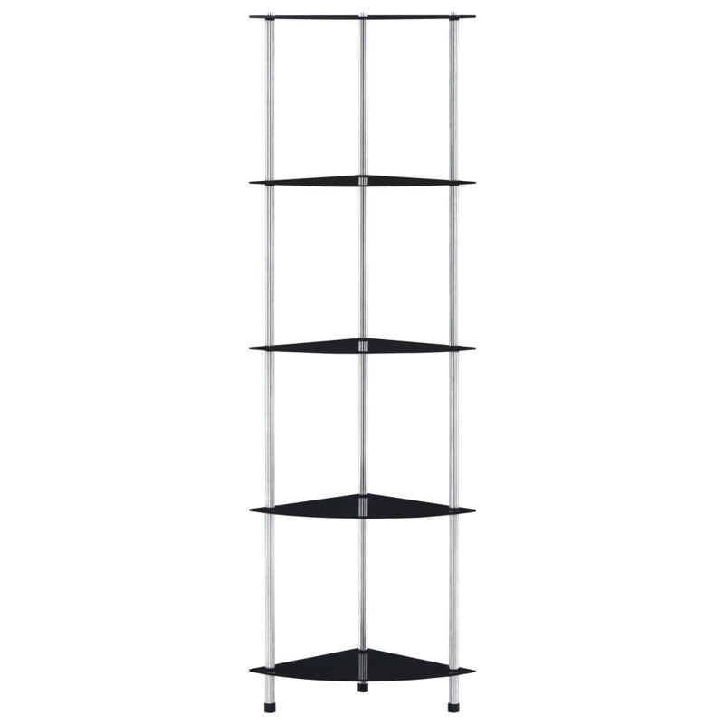 Sisco 30cm W Metal Shelving Unit, Black