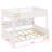 Wooden Bed Frame With Ladder, Guardrails,Storage Shelves And USB Ports-118155248
