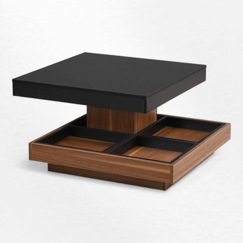 Square Coffee Table, Black