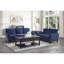 Coussin moelleux en velours bleu 1pc Comfort