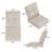 Outdoor Deep Seating Cushion With Olefin Fabric（Set of 2）-328856741