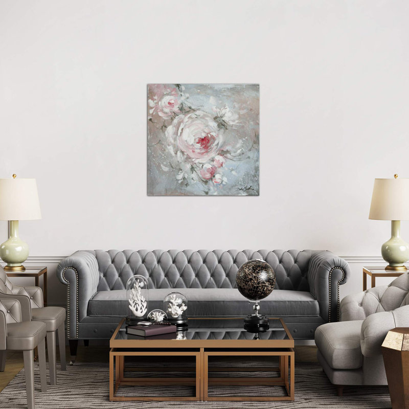 Blush I by Debi Coules - Painting on Canvas, 45.72 cm H x 45.72 cm W x 1.91 cm D, No Frame