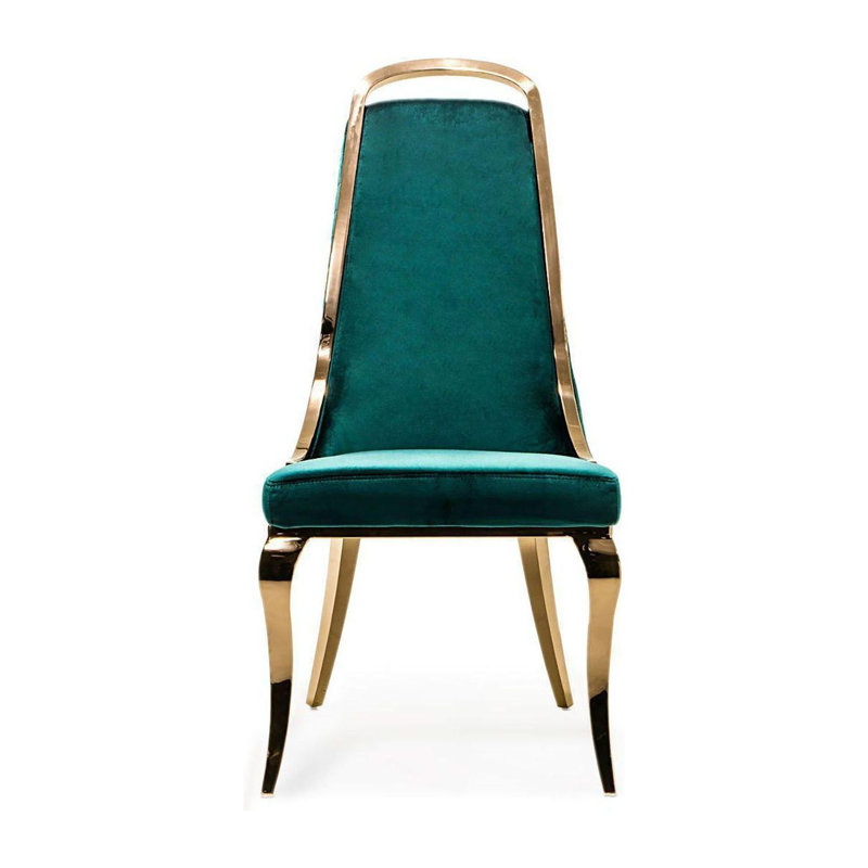 Fauteuil d'appoint en velours, Beige, Doré