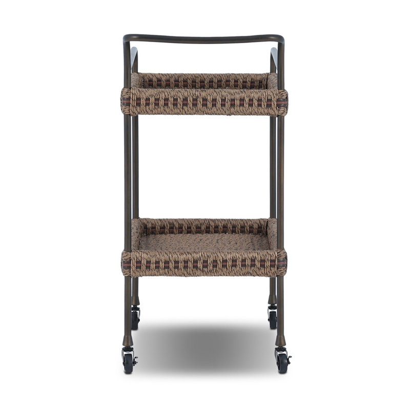 Landi Metal Bar Cart with Wheels