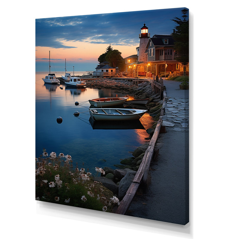 Port Harbor Serenade I - impression, H 20 po x l 12 po x P 1 po, Toile tendue