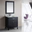 Ensemble de meuble-lavabo pour salle de bain simple 30 po avec miroir Carrasquillo-773665085