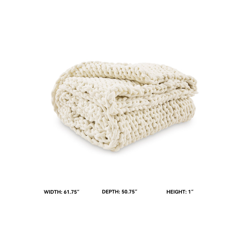 Chaddon Throw (Set Of 3), White