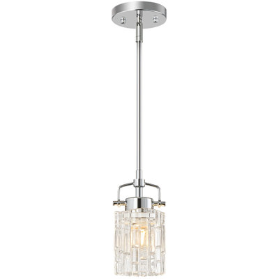 Luminaires suspendus en verre pressé pour îlot de cuisine, ensemble de 1 luminaire suspendu moderne en métal pour luminaire suspendu pour salle de bain
