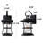 2-pack Seeded Glass Outdoor Wall Light