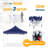 10 Ft. W x 10 Ft. Pop Up Canopy with 4 Removable Sidewalls, Sandbags, Stakes & Ropes-100865495