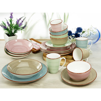Samba 20 Piece Bone China Dinnerware Set, Service for 4