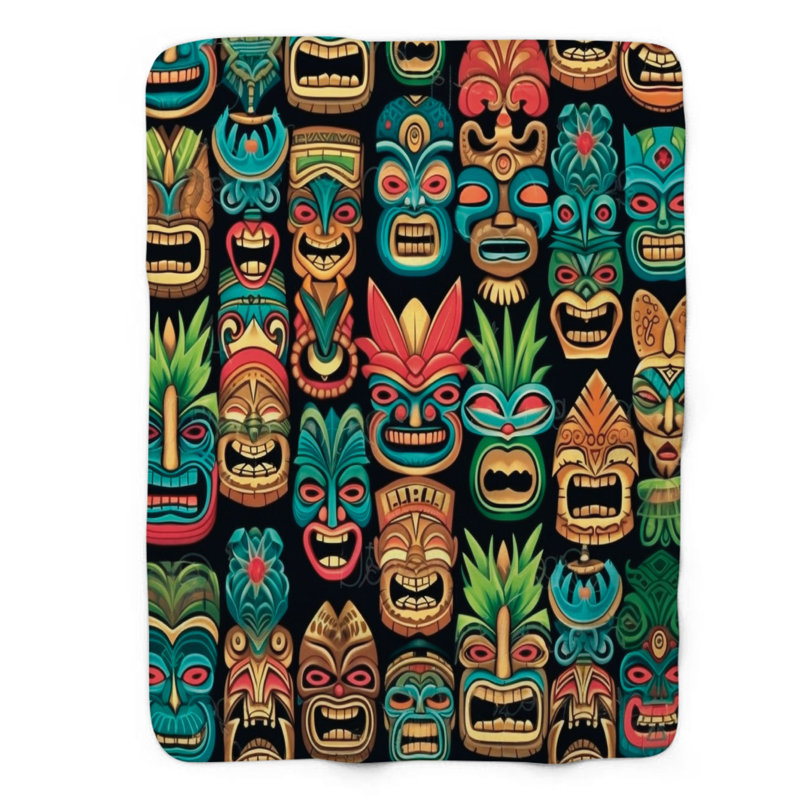 Island Treasures - 1 pièce Sherpa Premium, L 50 po x L 60 po