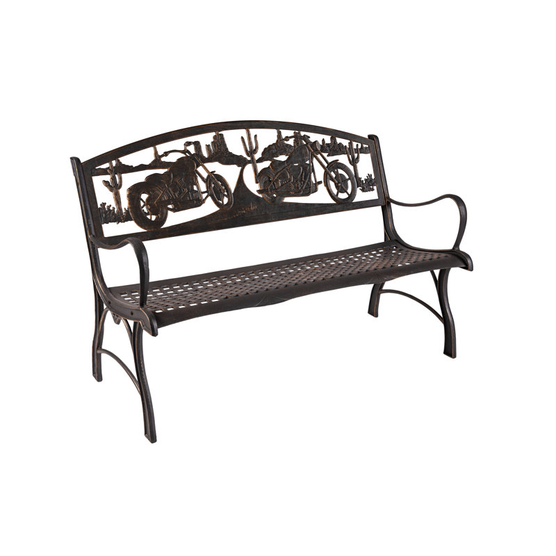 Banc de parc moto en fonte