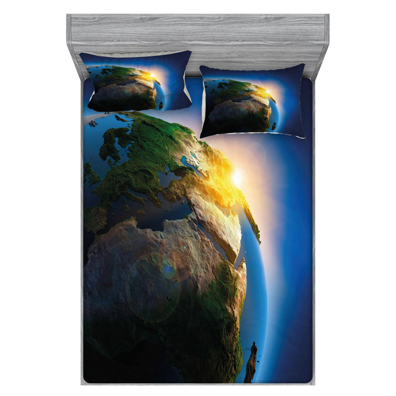 Microfiber Sheet Set, Queen Sheet Set with Fitted Sheet
