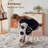 17.3" Faux Fur Vanity Stool with Storage, Metal Legs Dressing Bench for Bedroom-1270755167