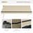 Engdash 97.25'' W x 59'' D Polyester Cover Retractable Patio Awning