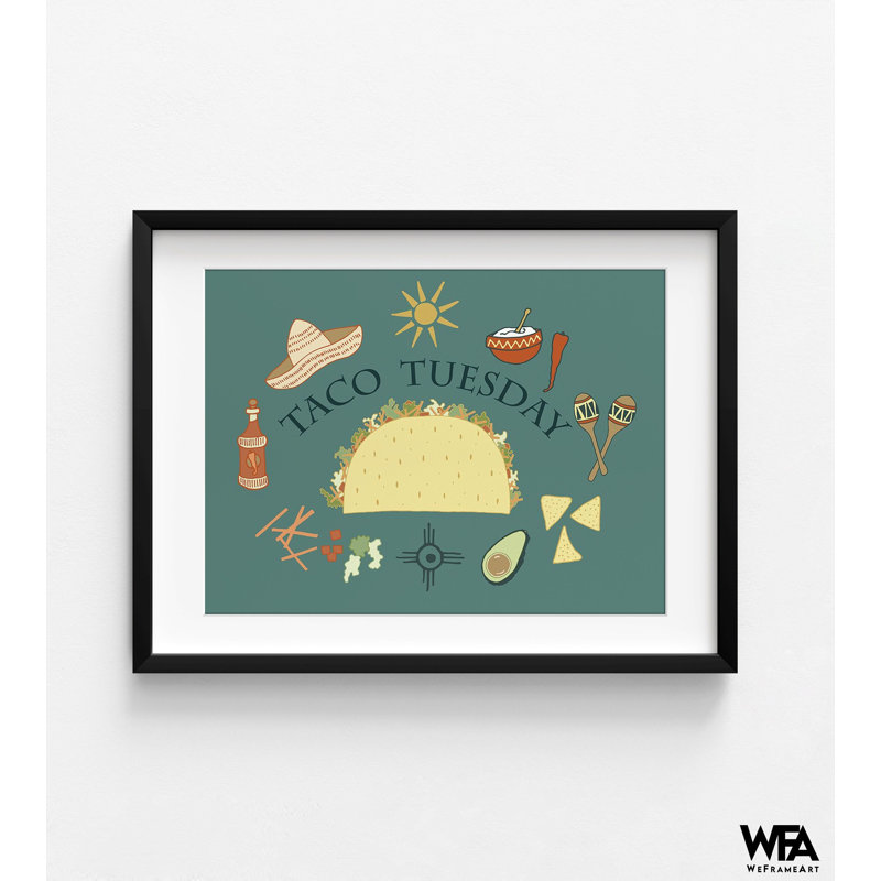 «Tacoardi» par Sweet Melody Designs, impression d'affiche de restaurant mexicain, signe de Taco, décor d'art mexicain