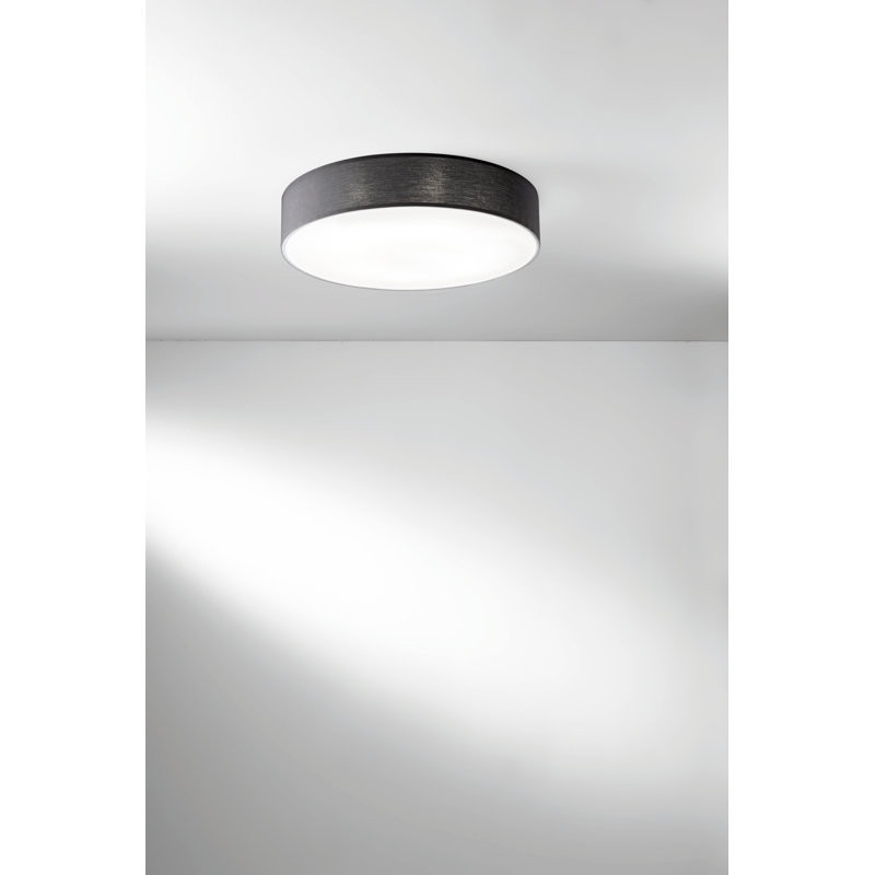 Lavesha Glass Flush Mount, Black