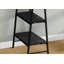 Bureaux, bureau d'ordinateur industriel de 48 po avec tablettes de rangement, plateau en marbre noir stratifié | Noir | Métal
