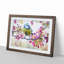 Blue Tit Bird in Spring in Abstract - Picture Frame Painting Print-55679526-55679529